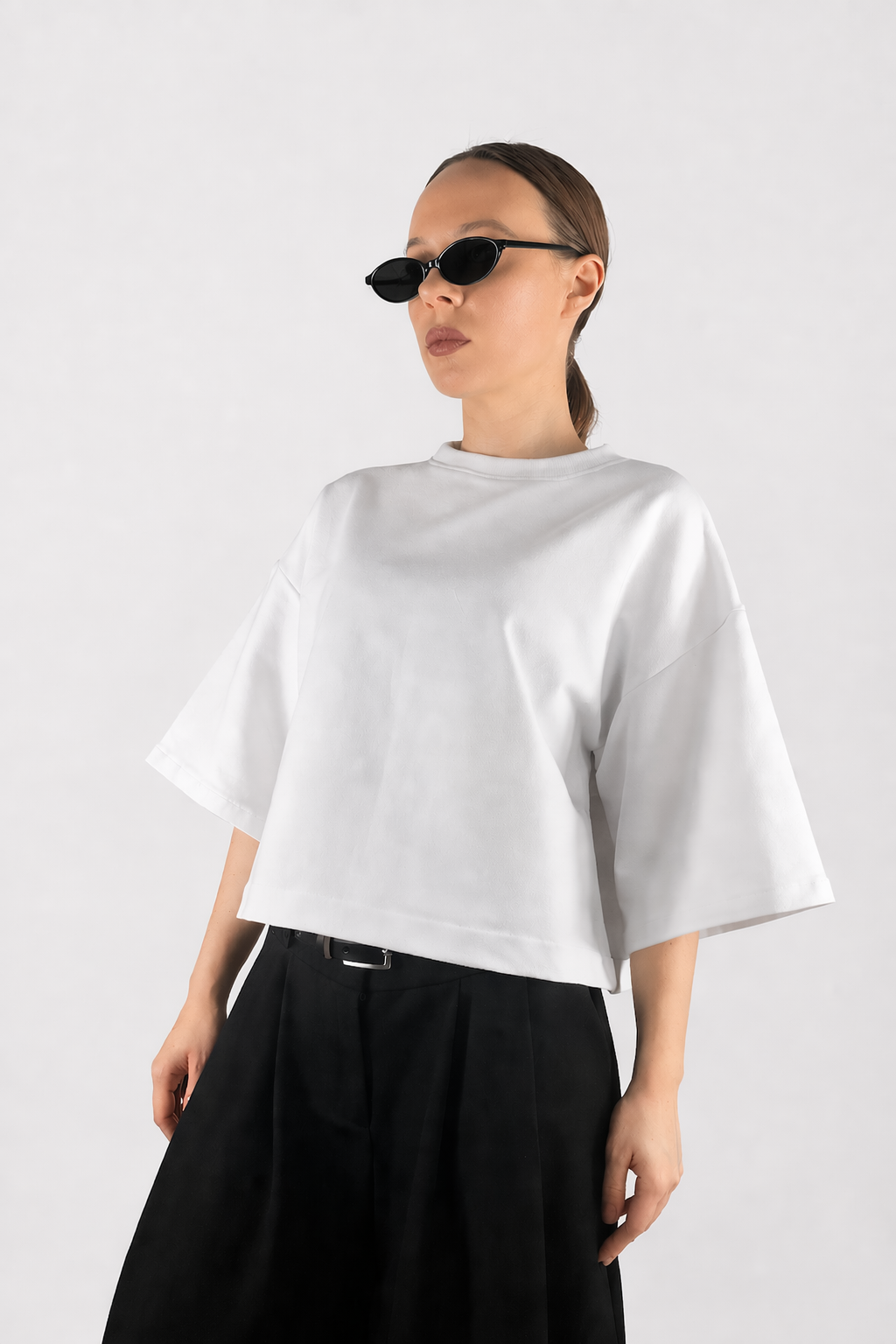 T-shirt Boxy Biały